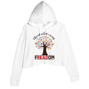 I Read What I Want Banned Books Week Crop Fleece Hoodie