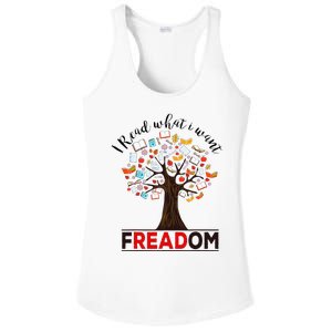 I Read What I Want Banned Books Week Ladies PosiCharge Competitor Racerback Tank