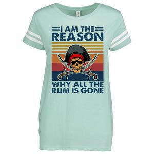 IM Reason Why All The Rum Is Gone Enza Ladies Jersey Football T-Shirt