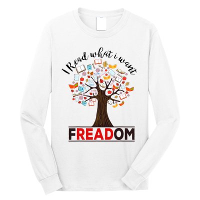 I Read What i Want Banned Books Week Librarian Long Sleeve Shirt