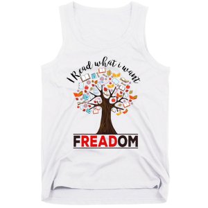 I Read What i Want Banned Books Week Librarian Tank Top