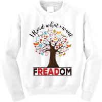 I Read What i Want Banned Books Week Librarian Kids Sweatshirt