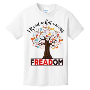 I Read What i Want Banned Books Week Librarian Kids T-Shirt