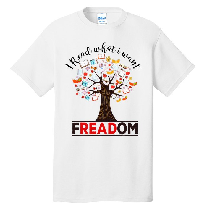 I Read What I Want Banned Books Week Librarian Tall T-Shirt