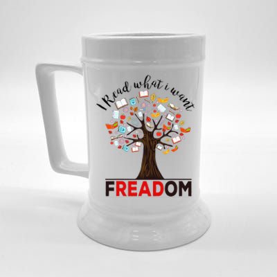 I Read What I Want Banned Books Week Librarian Beer Stein