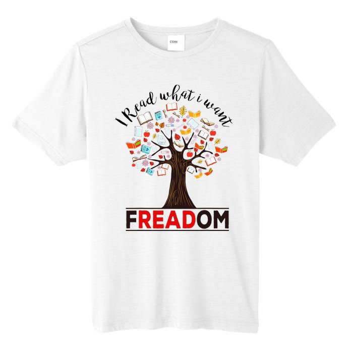 I Read What I Want Banned Books Week Librarian Tall Fusion ChromaSoft Performance T-Shirt