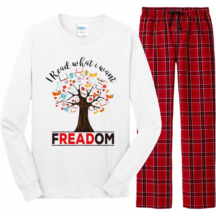 I Read What I Want Banned Books Week Librarian Long Sleeve Pajama Set