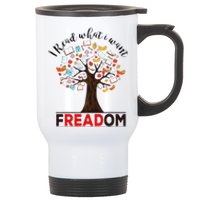 I Read What I Want Banned Books Week Librarian Stainless Steel Travel Mug