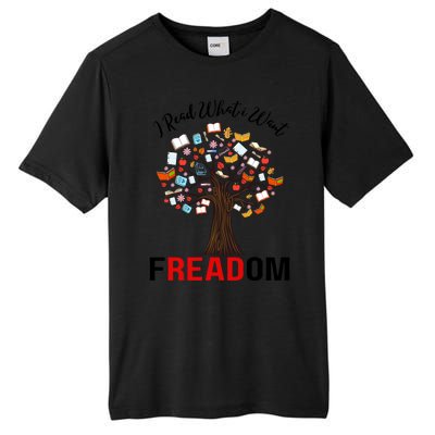 I Read What I Want Banned Books Week Librarian Tall Fusion ChromaSoft Performance T-Shirt