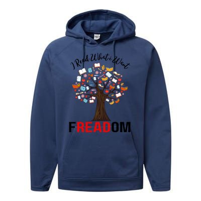 I Read What I Want Banned Books Week Librarian Performance Fleece Hoodie