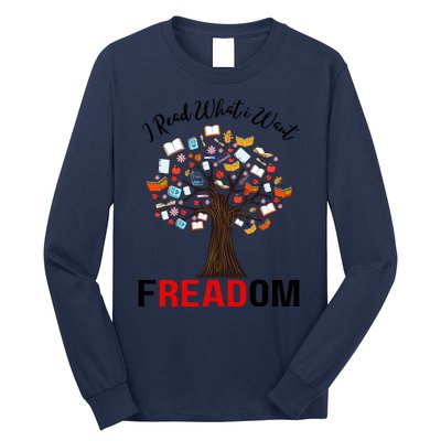 I Read What I Want Banned Books Week Librarian Long Sleeve Shirt