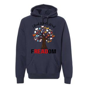 I Read What I Want Banned Books Week Librarian Premium Hoodie