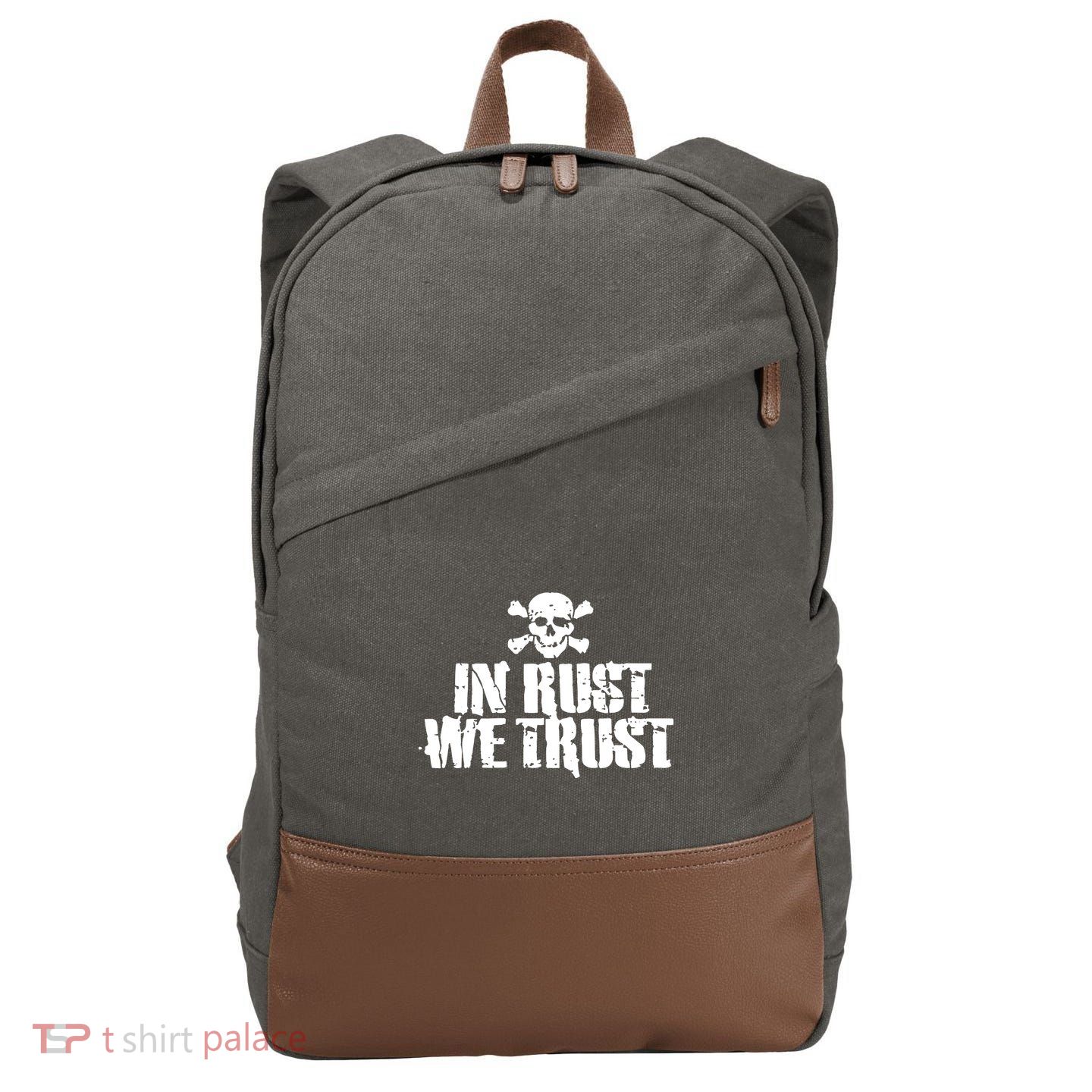 In Rust We Trust Cotton Canvas Backpack