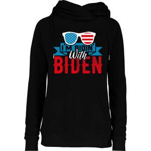 IM Ridin With Biden 2023 Joe Biden Womens Funnel Neck Pullover Hood