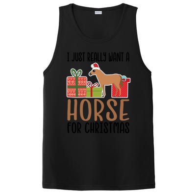 I Really Want A Horse For Christmas Gift PosiCharge Competitor Tank