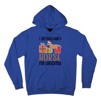 I Really Want A Horse For Christmas Gift Hoodie