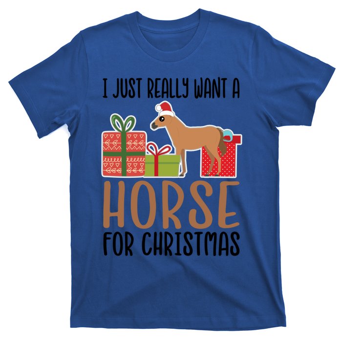 I Really Want A Horse For Christmas Gift T-Shirt