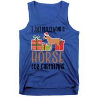 I Really Want A Horse For Christmas Gift Tank Top