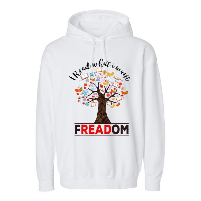 I Read What I Want Banned Books Week Librarian Garment-Dyed Fleece Hoodie