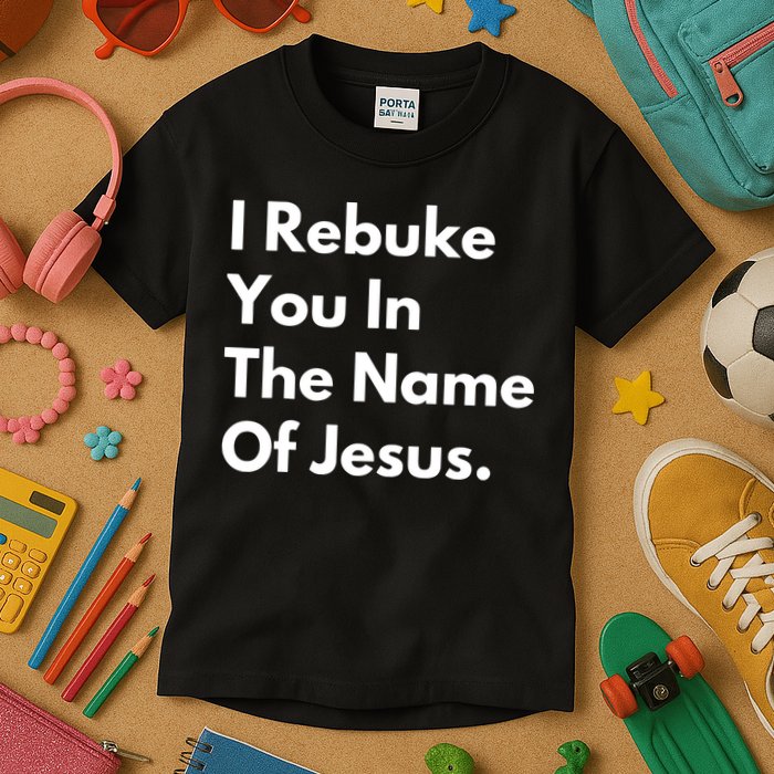 I Rebuke You In The Name Of Jesus Kids T-Shirt