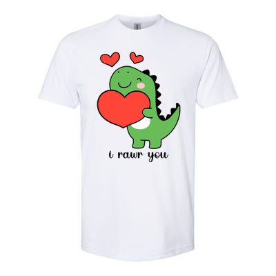 I Rawr You Cute Dinosaur Love Valentines Day Softstyle® CVC T-Shirt