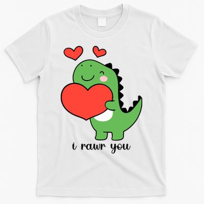 I Rawr You Cute Dinosaur Love Valentines Day T-Shirt