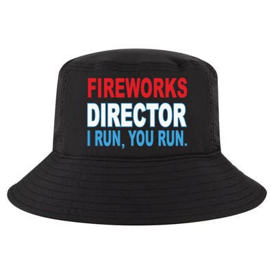 I Run You Run Funny Fireworks Director Cool Comfort Performance Bucket Hat