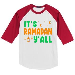 Its Ramadan Yall Ramadan Ramadan Kareem Kids Colorblock Raglan Jersey