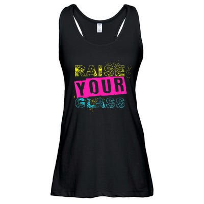 I Raise Your Glass Ladies Essential Flowy Tank