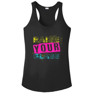 I Raise Your Glass Ladies PosiCharge Competitor Racerback Tank