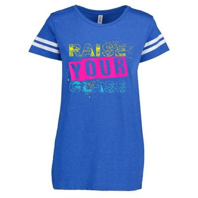 I Raise Your Glass Enza Ladies Jersey Football T-Shirt