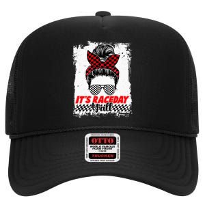 Its Raceday Yall Dirt Track Racing Race Car Lover Women Girl High Crown Mesh Back Trucker Hat