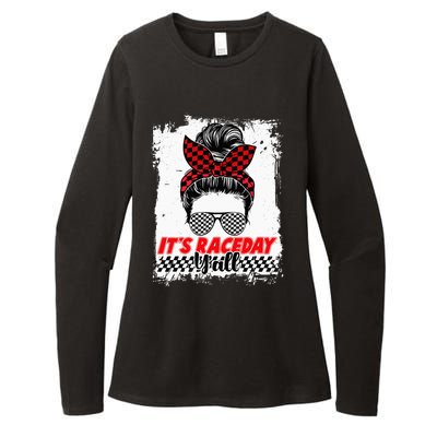 Its Raceday Yall Dirt Track Racing Race Car Lover Women Girl Womens CVC Long Sleeve Shirt