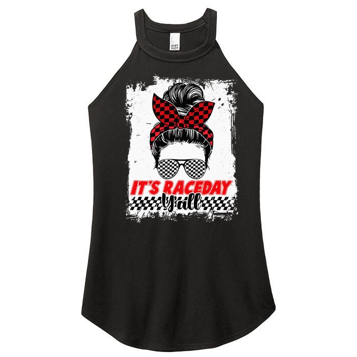 Its Raceday Yall Dirt Track Racing Race Car Lover Women Girl Women’s Perfect Tri Rocker Tank