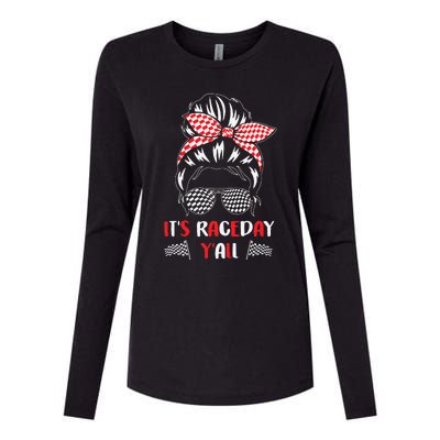 It's Raceday Y'all Car Motor Racing Lovers Womens Cotton Relaxed Long Sleeve T-Shirt