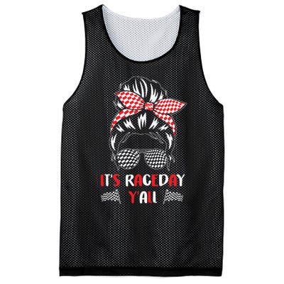 It's Raceday Y'all Car Motor Racing Lovers Mesh Reversible Basketball Jersey Tank