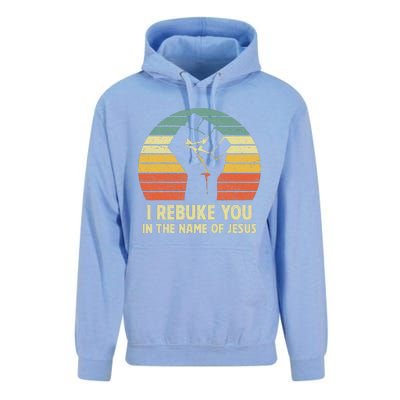 I Rebuke You In The Name Of Jesus Unisex Surf Hoodie