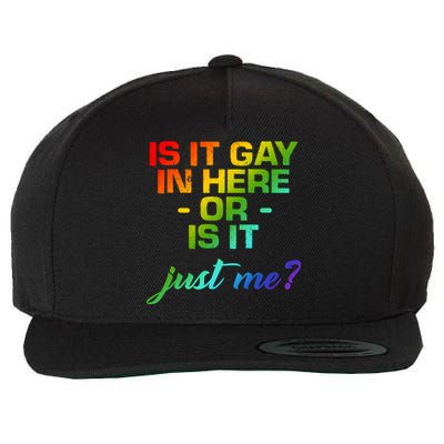 Is It Gay In Here Or Is It Just Me? Wool Snapback Cap