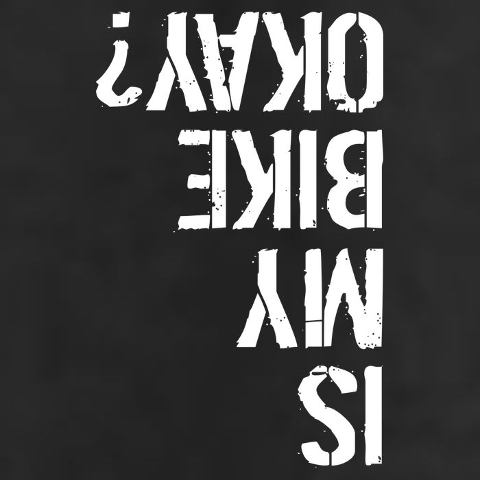 Is My Bike Okay? Upside Down Motorcycle Logo Beanie