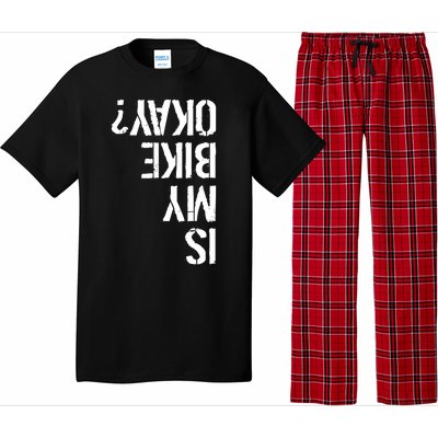 Is My Bike Okay? Upside Down Motorcycle Logo Pajama Set