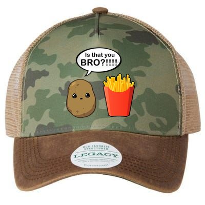 Is That You Bro Funny Cute French Fries Legacy Tie Dye Trucker Hat