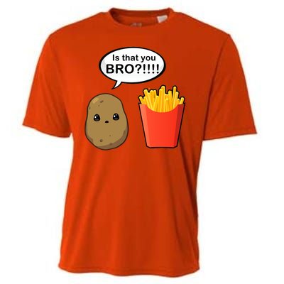 Is That You Bro Funny Cute French Fries Cooling Performance Crew T-Shirt