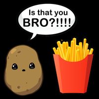 Is That You Bro Funny Cute French Fries Cooling Performance Crew T-Shirt