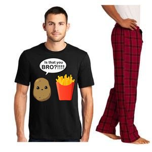 Is That You Bro Funny Cute French Fries Pajama Set