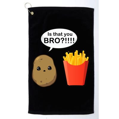 Is That You Bro Funny Cute French Fries Golf Towel