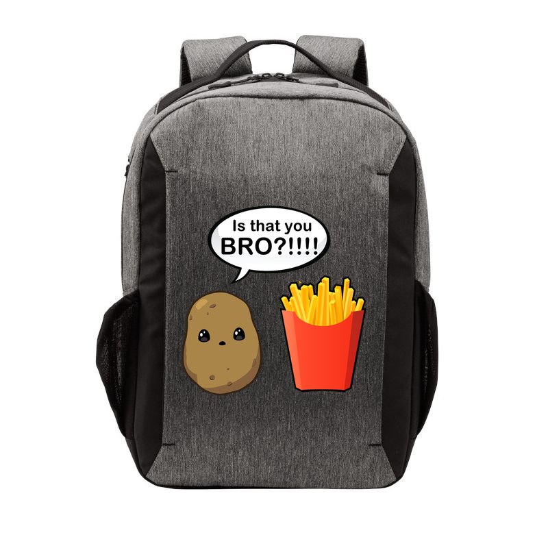 Is That You Bro Funny Cute French Fries Vector Backpack