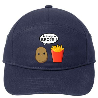 Is That You Bro Funny Cute French Fries 7-Panel Snapback Hat