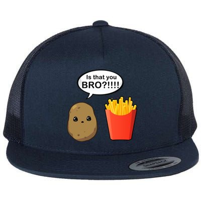 Is That You Bro Funny Cute French Fries Flat Bill Trucker Hat