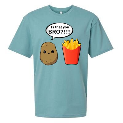 Is That You Bro Funny Cute French Fries Sueded Cloud Jersey T-Shirt