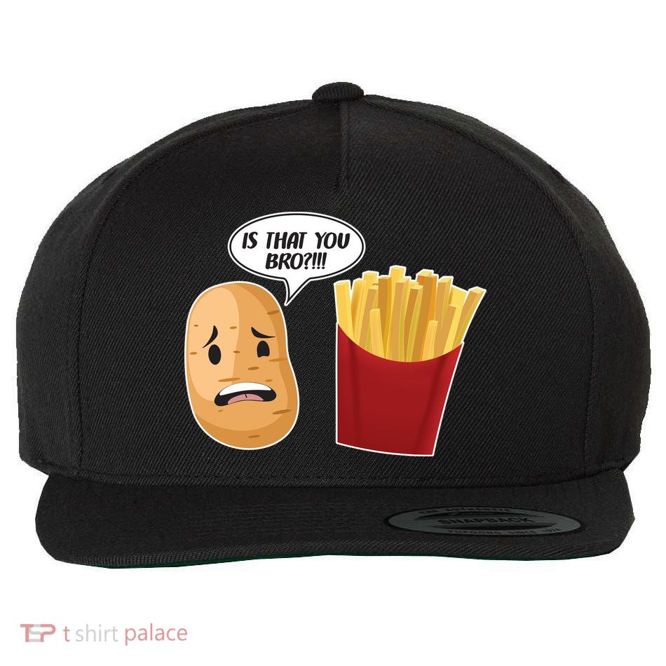 Is That You Bro Funny French Fries Wool Snapback Cap